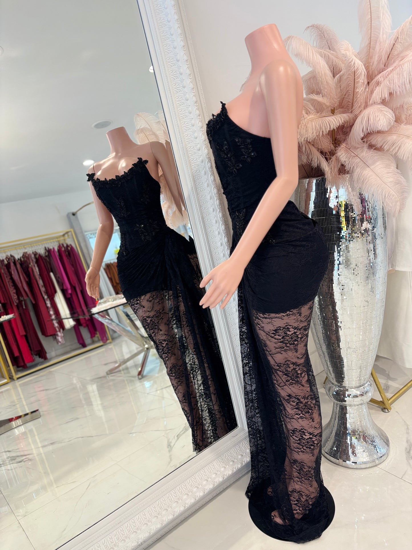 The Evil Beautiful Queen Maxi Dress Black