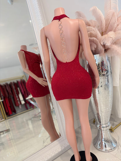 What a Night Mini Dress Red