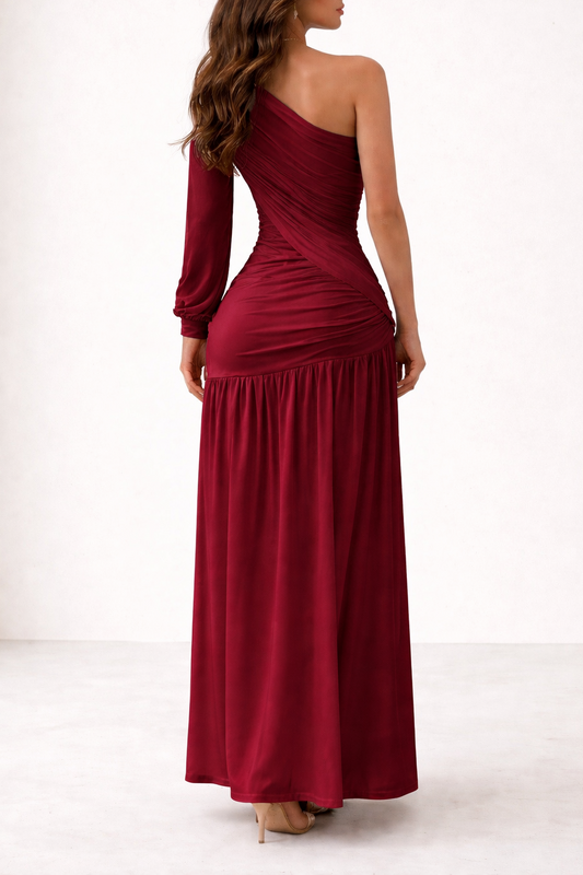 The Graceful Dance Maxi Dress Rojo Vino