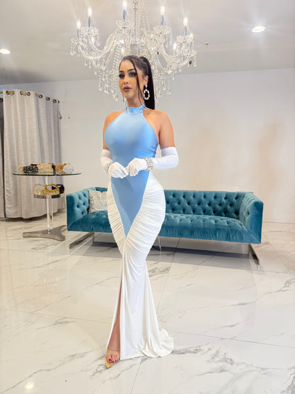 Noir Beauty Maxi Dress Blue