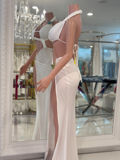 Mariposa White Maxi Dress White