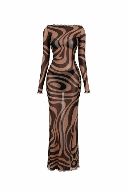 Take What I Want Maxi Dress Brown