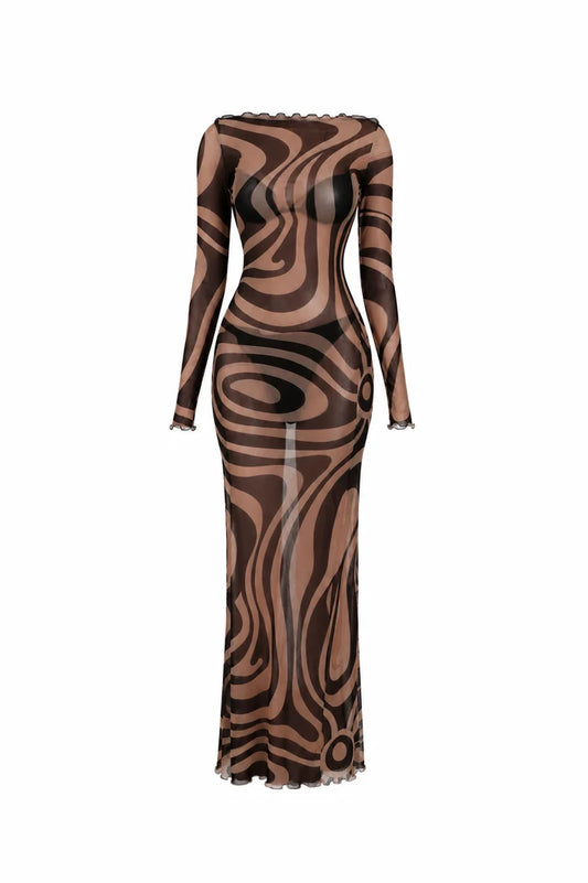 Take What I Want Maxi Dress Brown