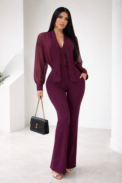 Own It and Work it Pants Set Purple