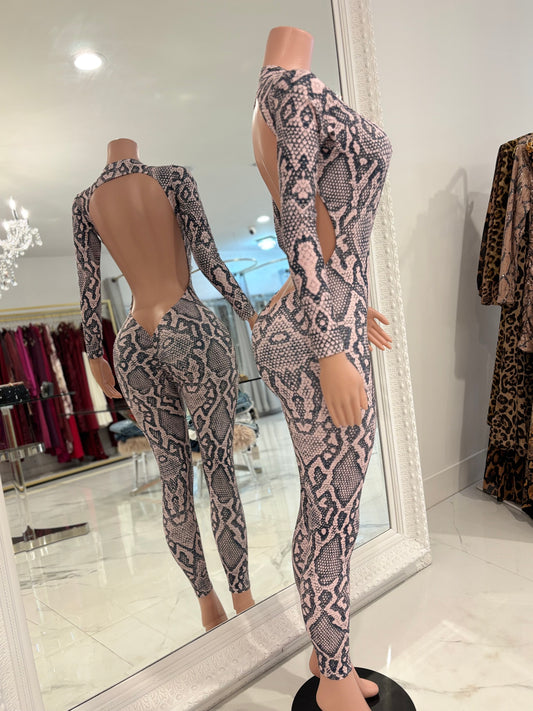 5 Seconds To The Future Jumpsuit Animal Print