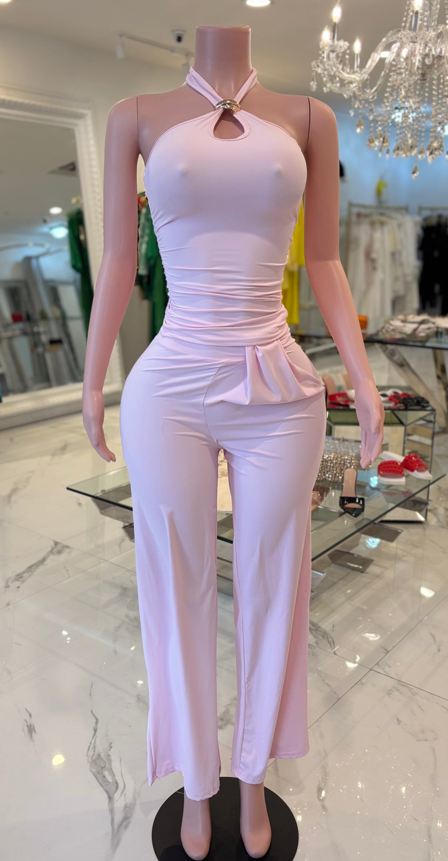 Greatest Gift You´ll Ever Get Pant Set Pink