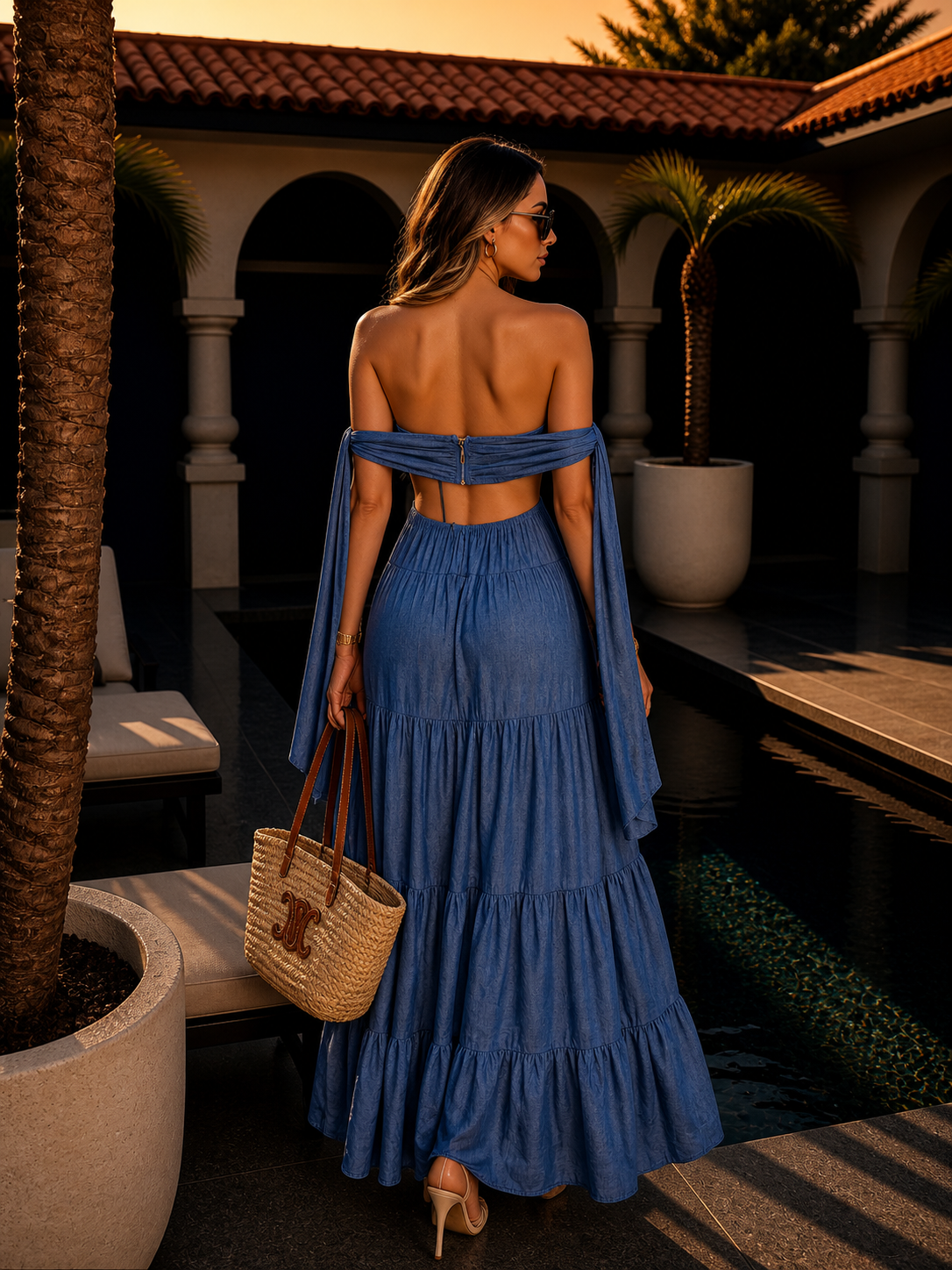My Illusion Maxi Dress Blue