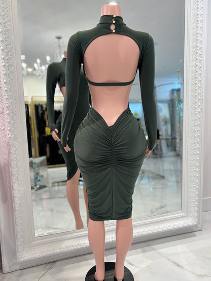 I Need You Midi Dress Green