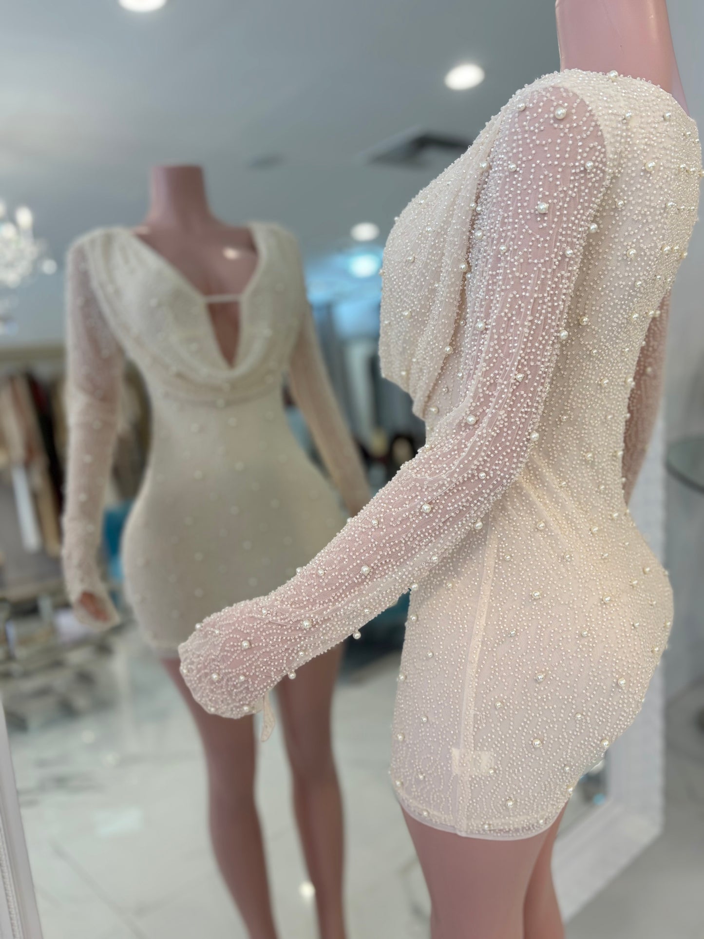 A New Look is Always Needed Mini Dress Nude