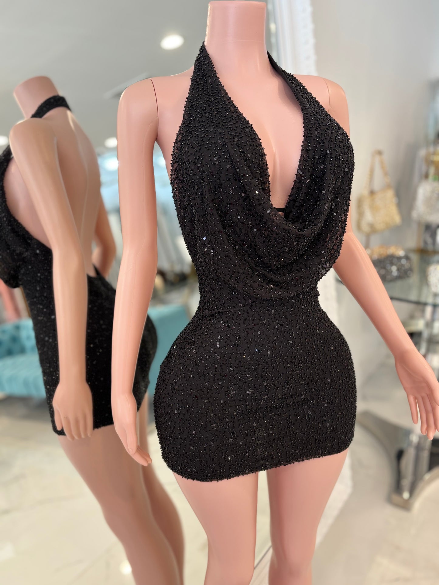 Be My Darling Mini Dress Black