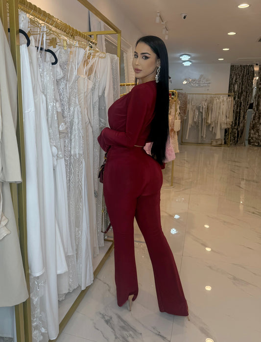 Denise Panst Set Rojo Vino