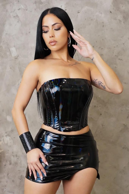 Don't Look At Her Skirt Set