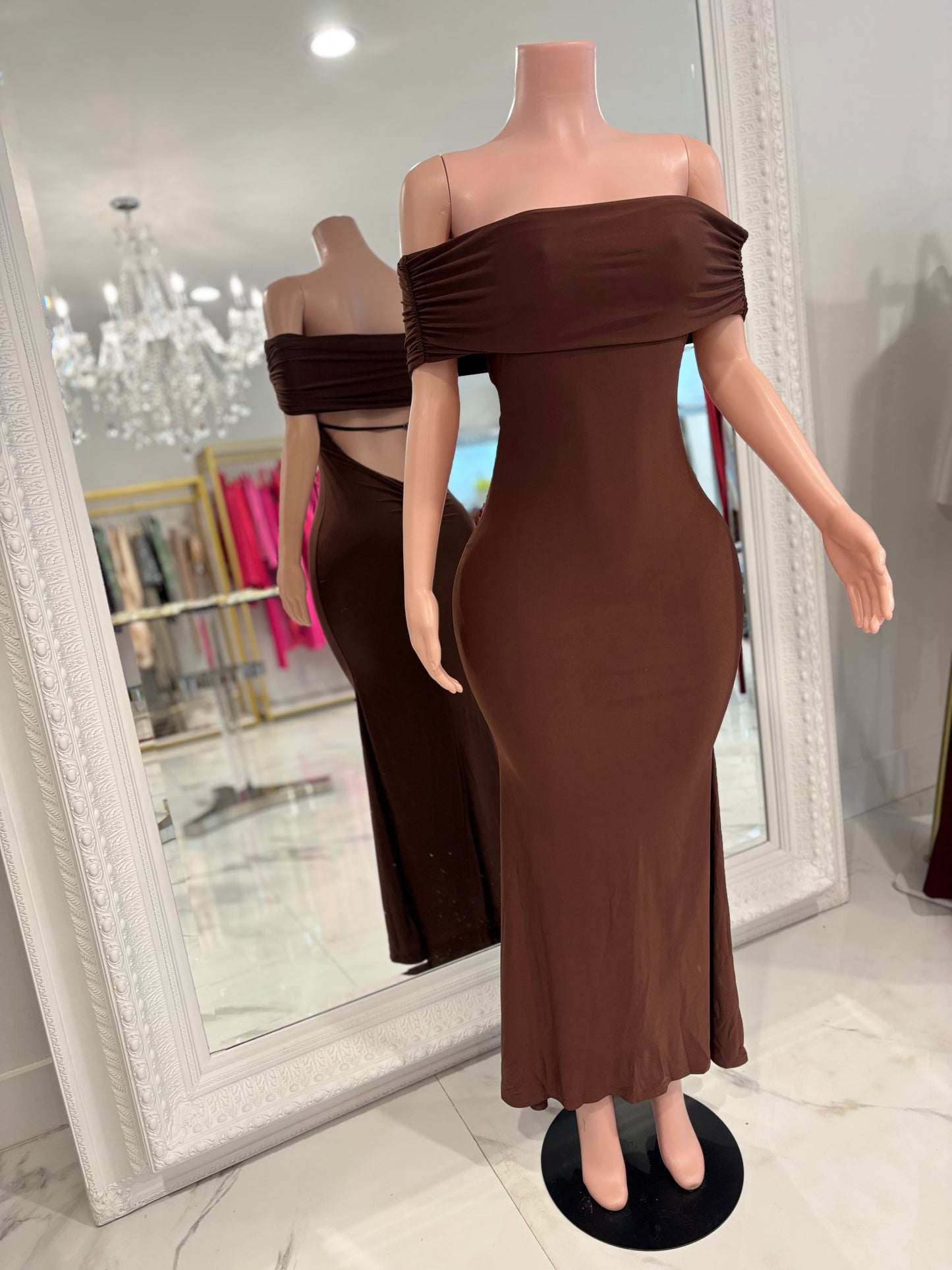 I Just Want Love Maxi Dress Brown