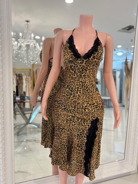 Sexy Panther Midi Dress