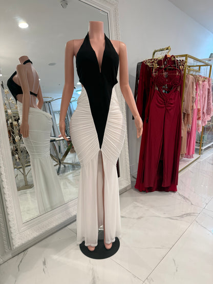 black and White Maxi Dress