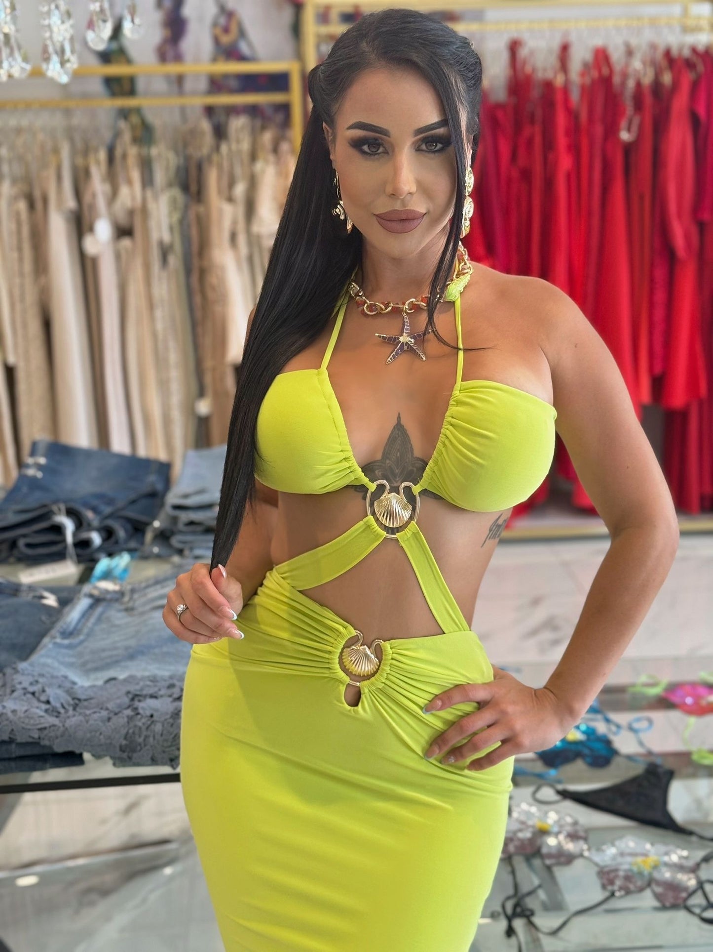 Ember Icon Maxi Dress limon