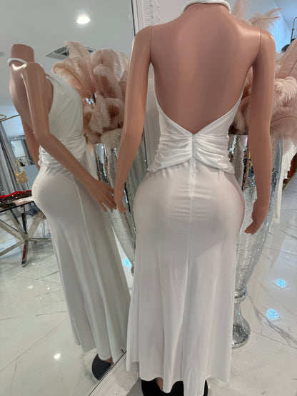 Why Do I Bother Maxi Dress White