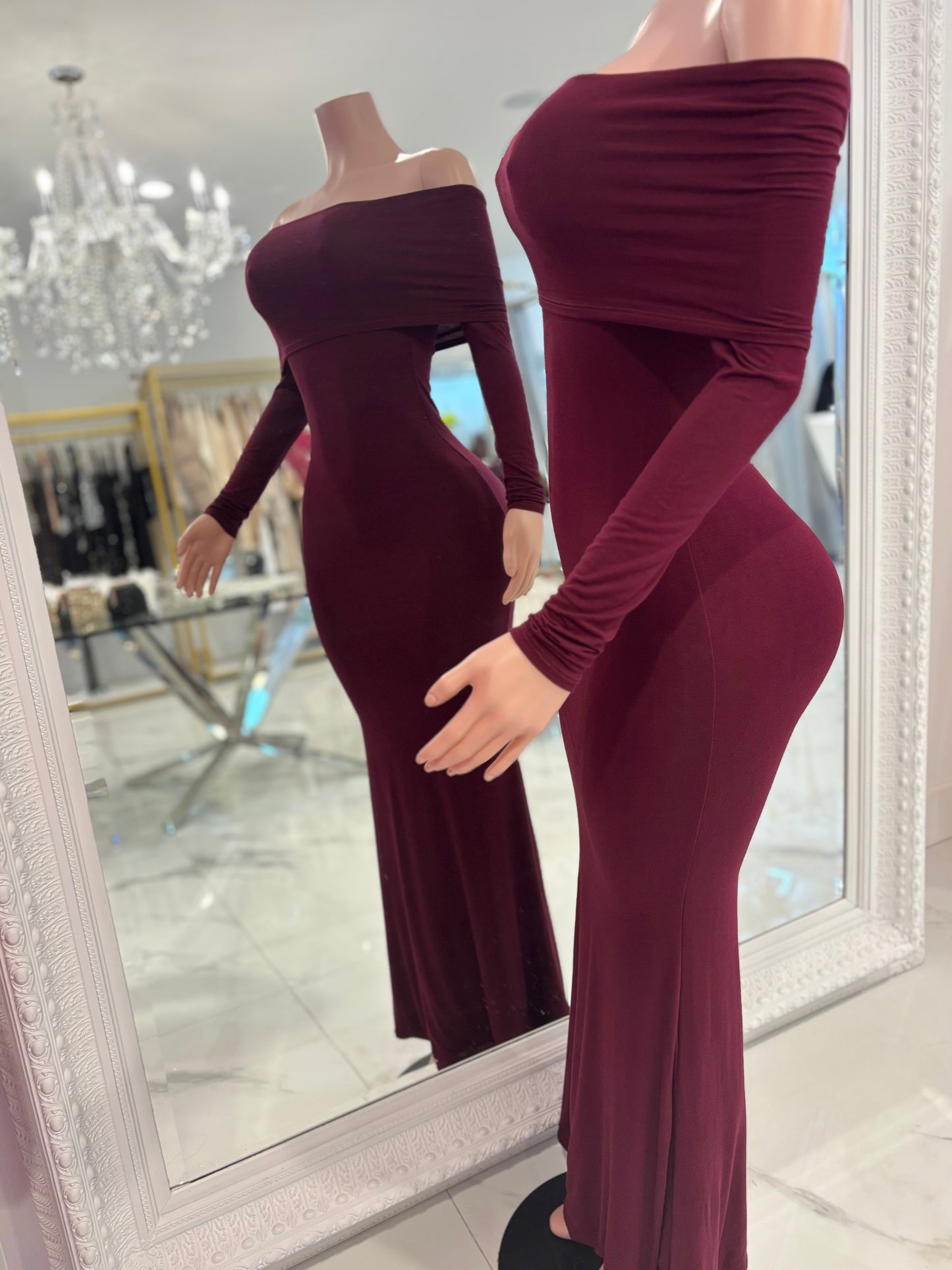 Casual Chic Maxi Dress Rojo Vino