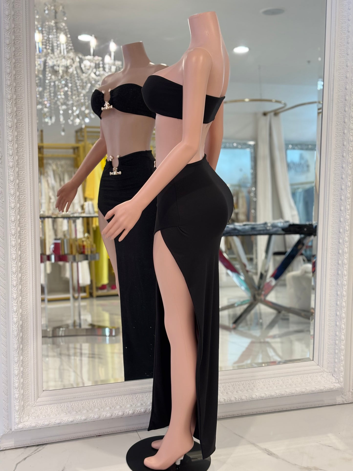 Black Skirt Set