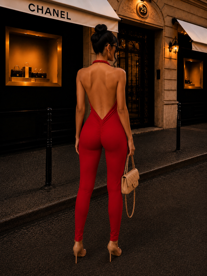 Titi Jumpsuit Red