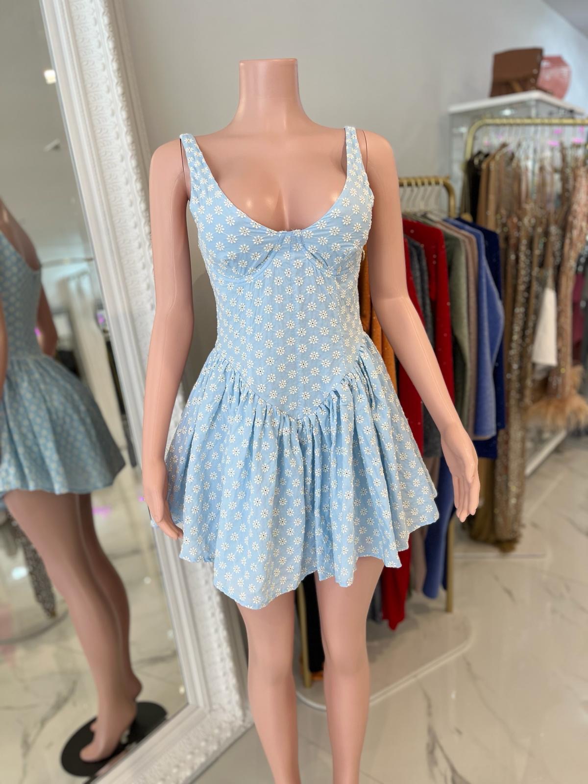 Baby Blue Mini Dress