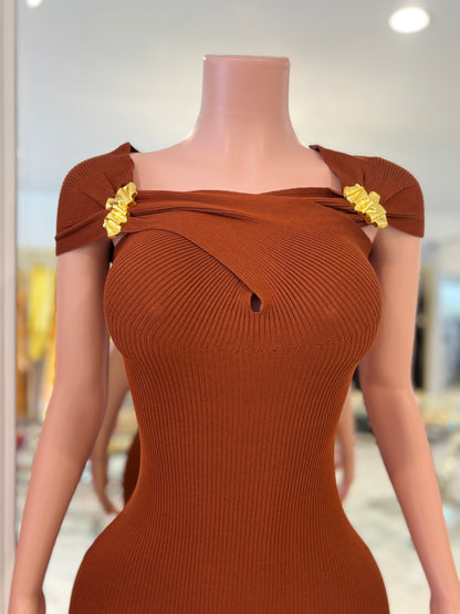 Looking Over Your Shoulder Midi Dress