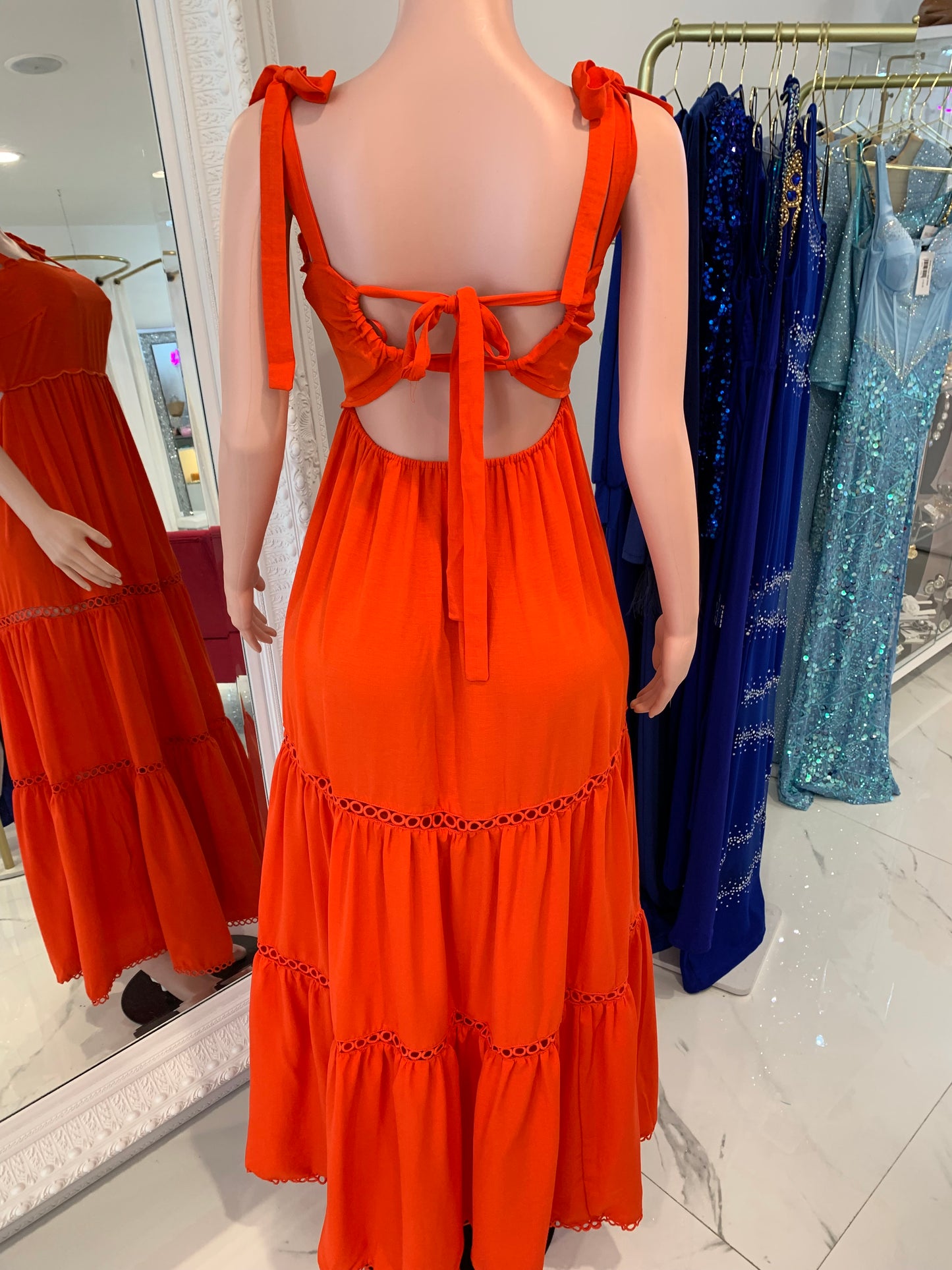 Orange Maxi Dress