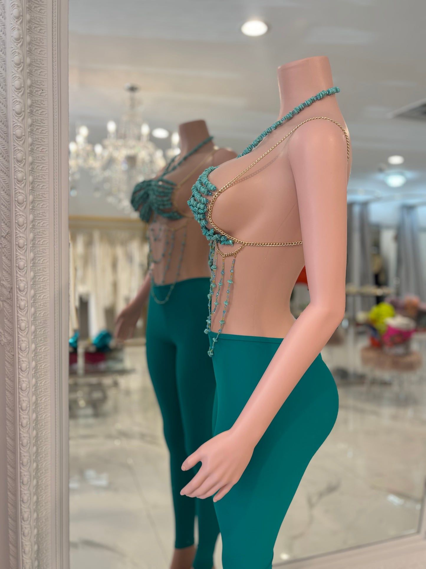 Iconic Goddess Pearls Top
