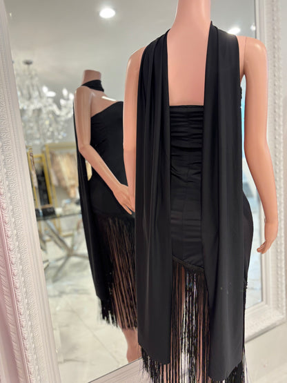 Time To Be Alive Midi Dress Black