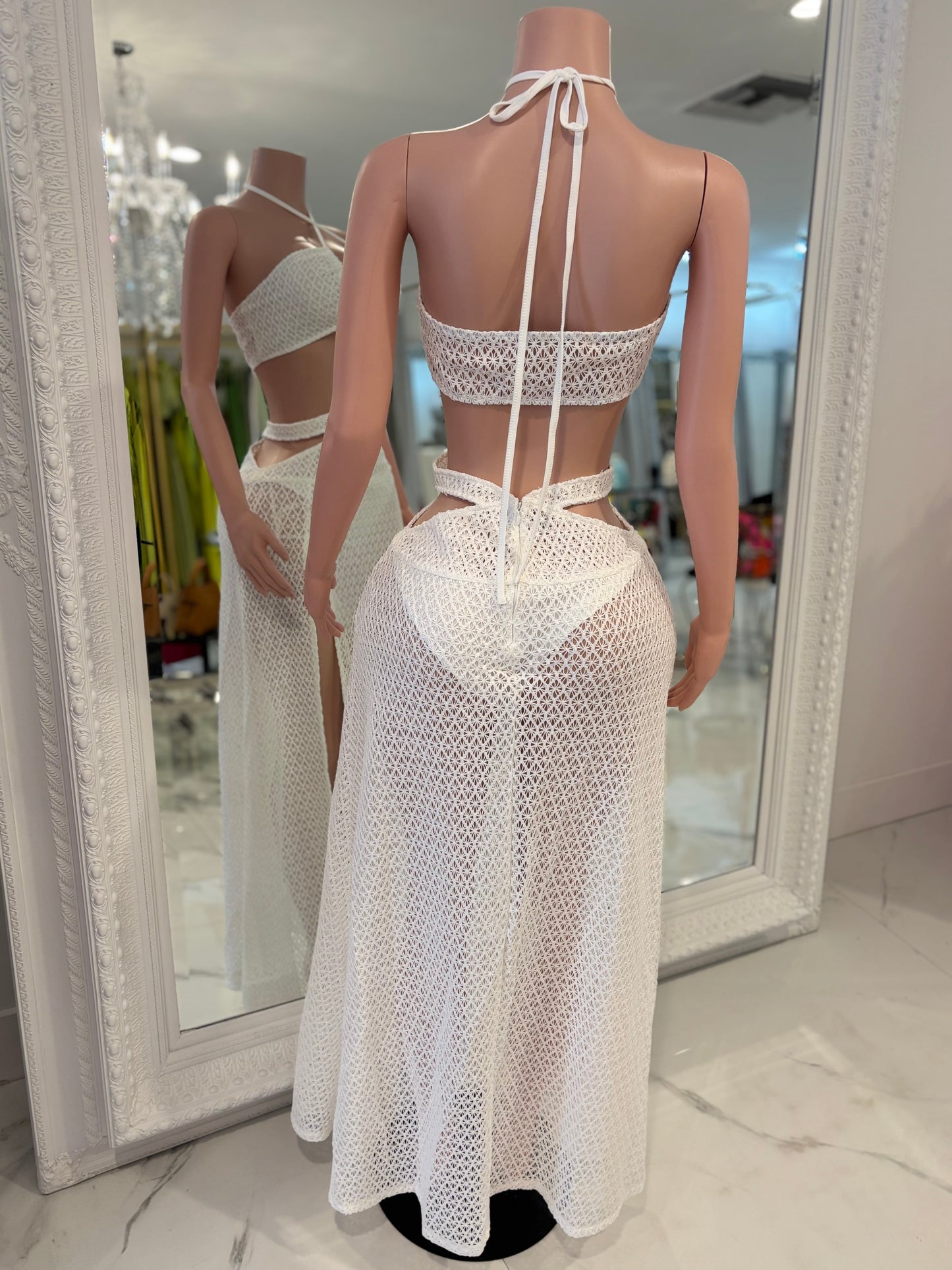 Siren’s Whisper Shell Maxi Dress