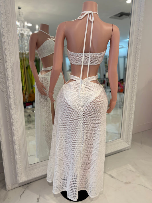 Siren’s Whisper Shell Maxi Dress