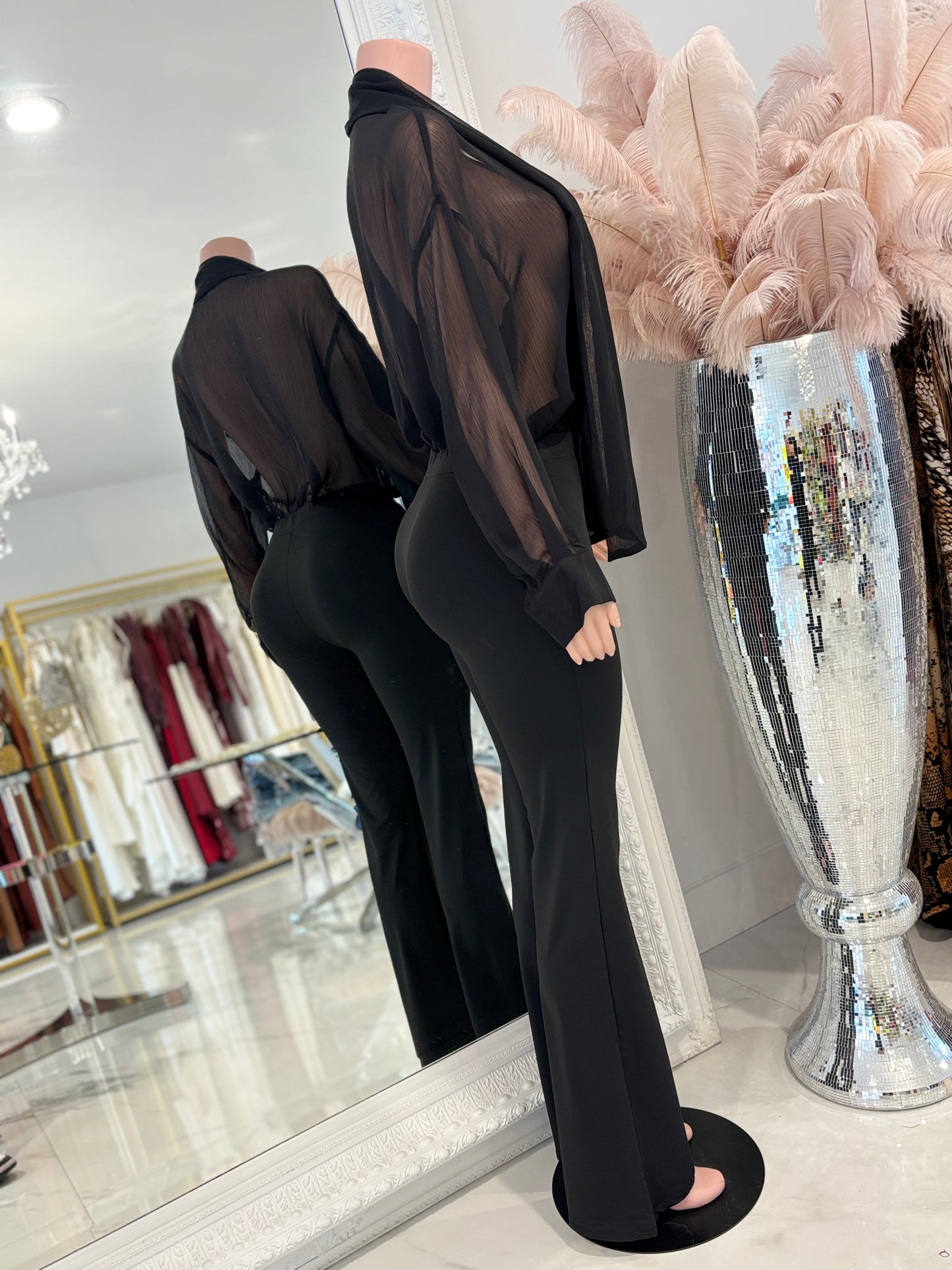 Own It and Work it Pants Set Black