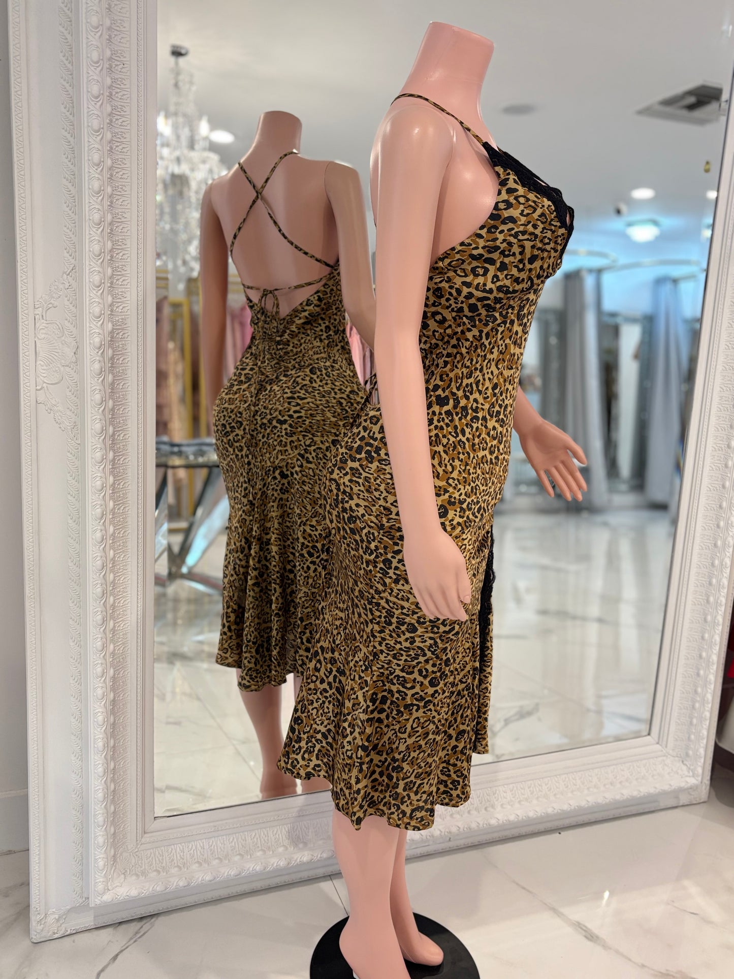 Sexy Panther Midi Dress