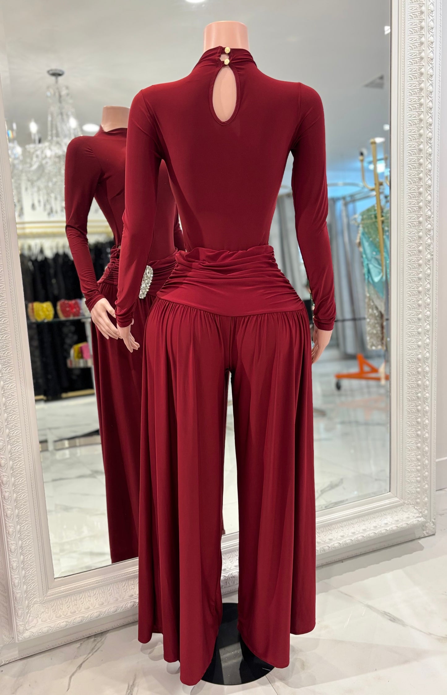 Cocoa Chic Pants Set Red