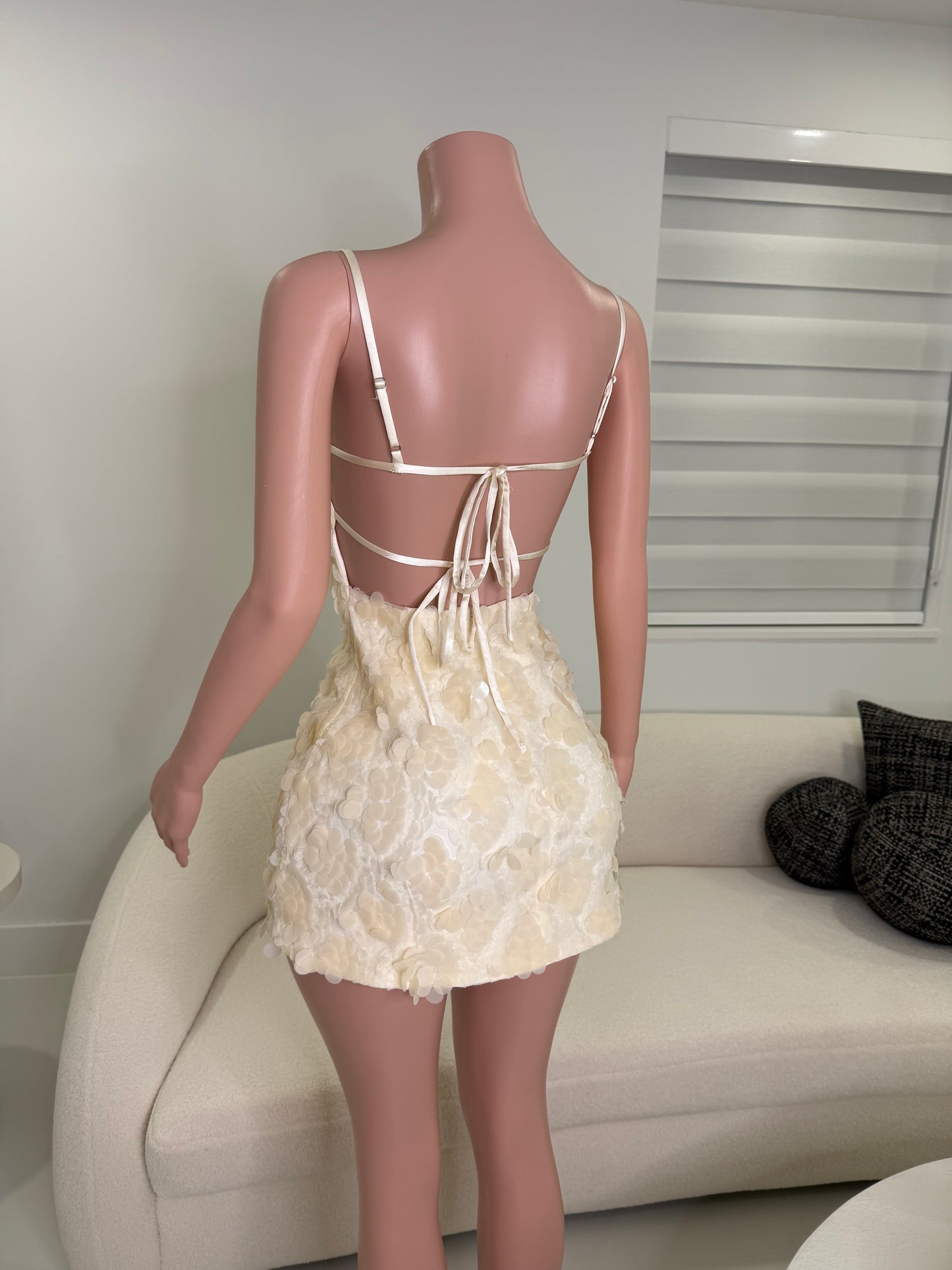 Living In Glamour Mini Dress White