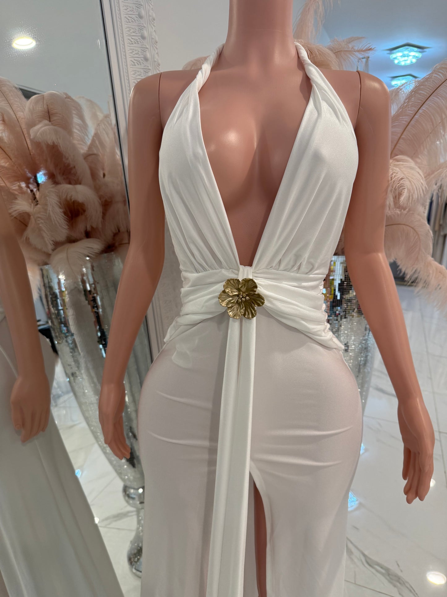 Why Do I Bother Maxi Dress White