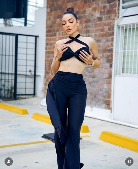 Sapphire Muse Pant Set Black