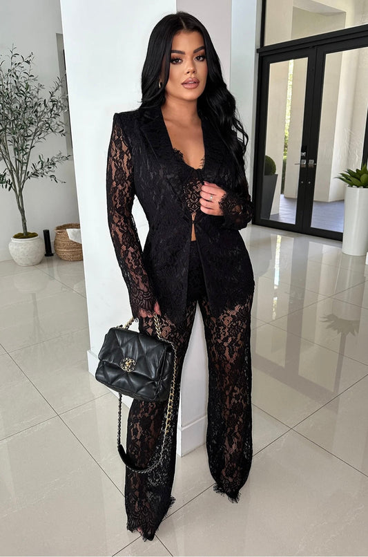 Daya Lace Pants Set