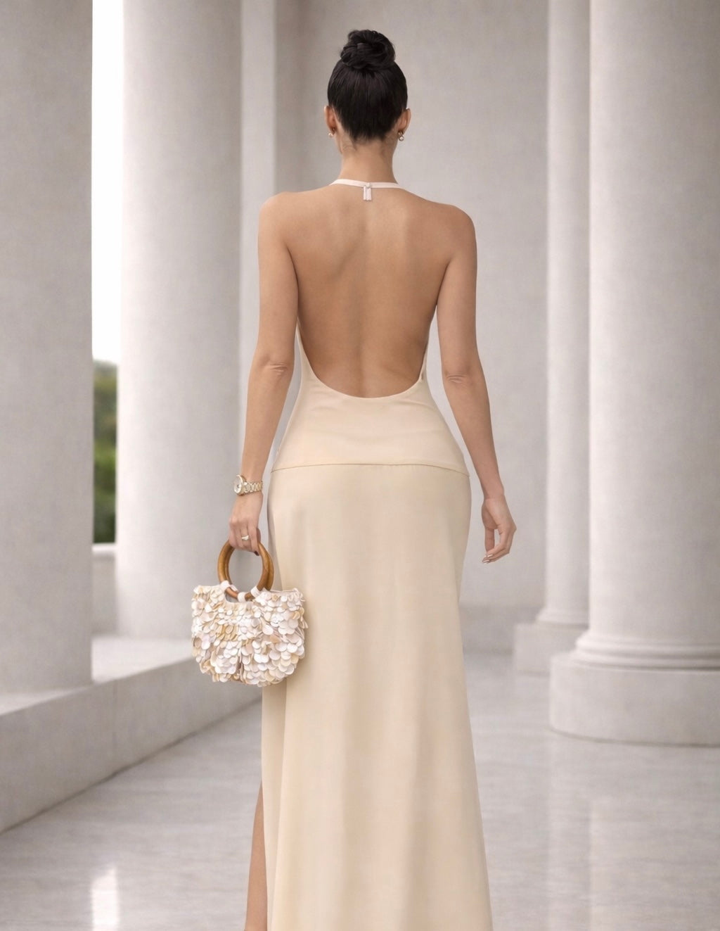 Selena Maxi Dress Nude