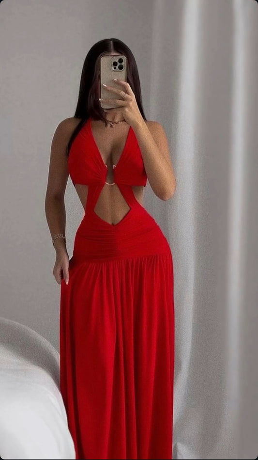Maday Máxi Dress Red