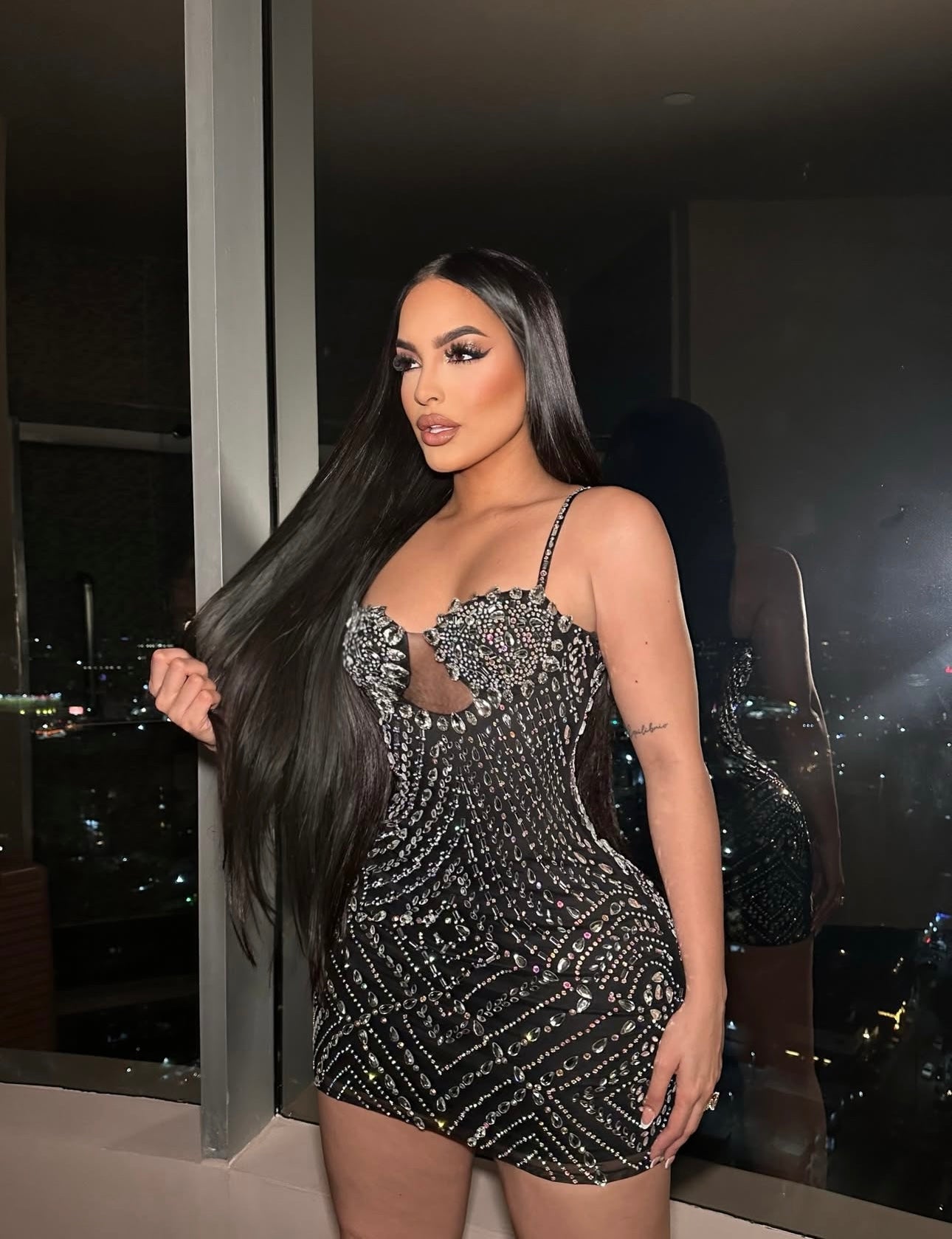 Such a Bold Look Maxi Dress Black