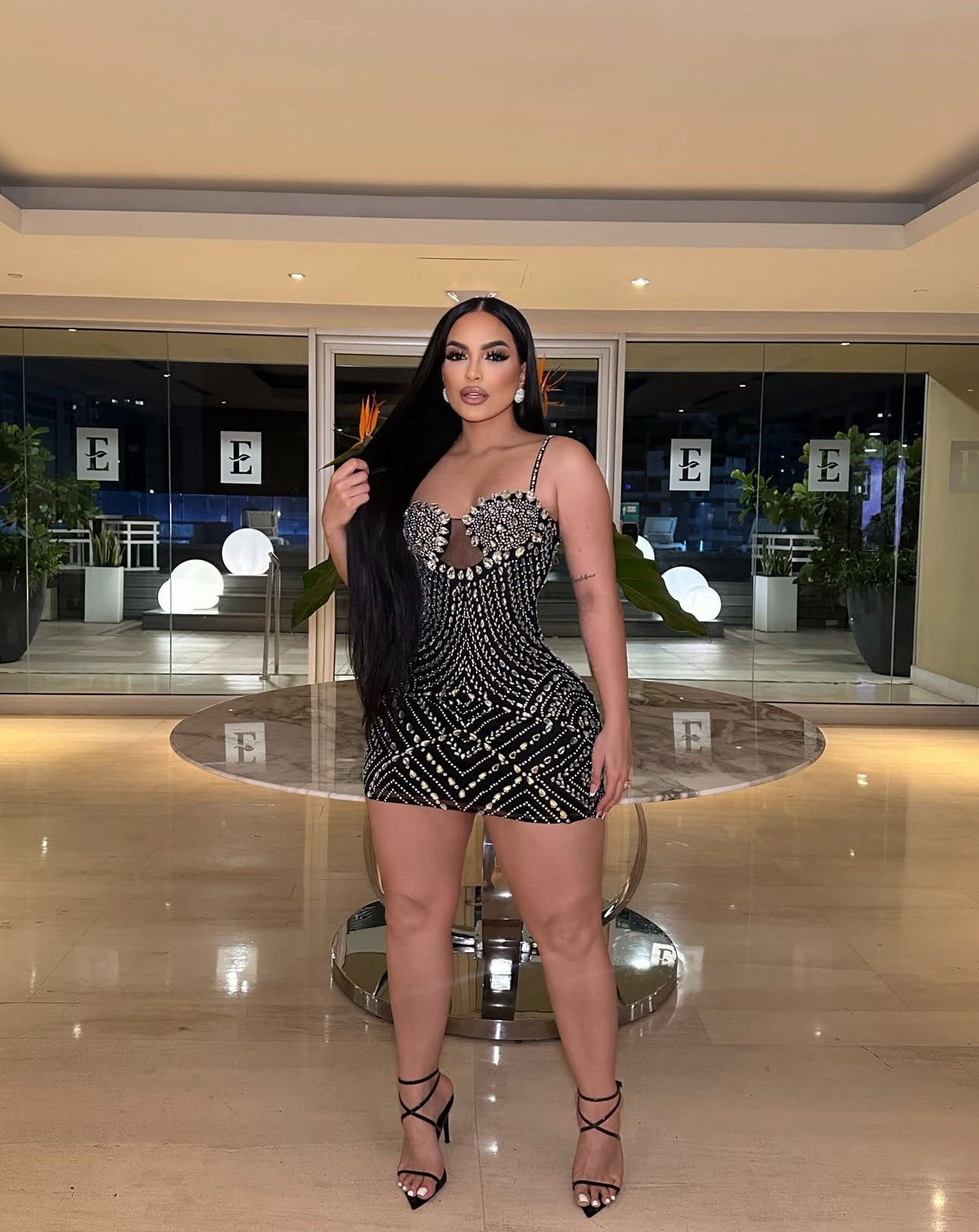 Such a Bold Look Maxi Dress Black