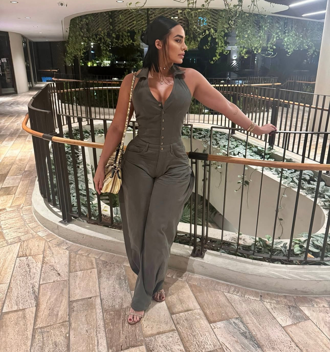 You Better Work it Jumpsuit Olivo