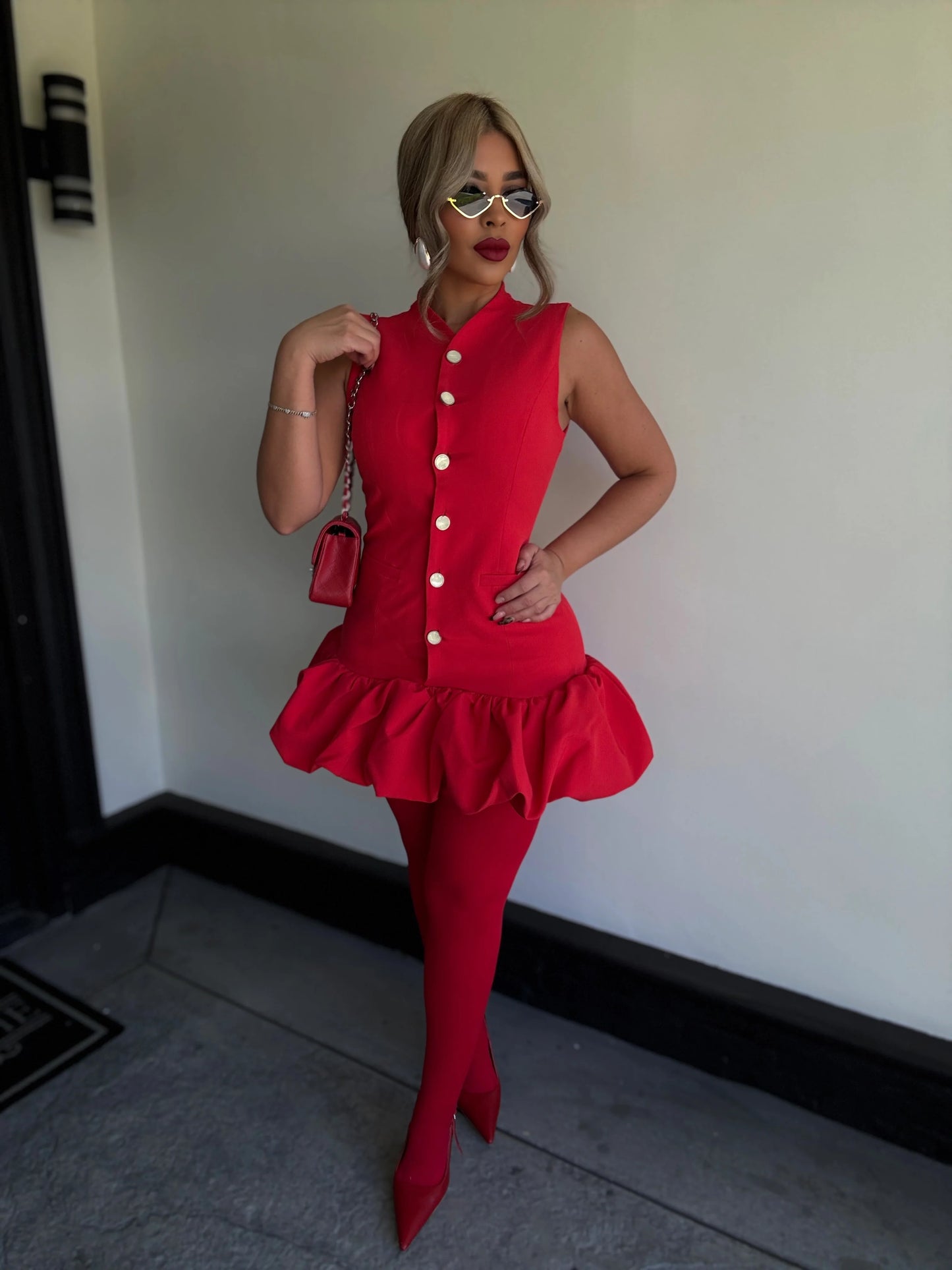 Oh What a Dream Mini Dress Red