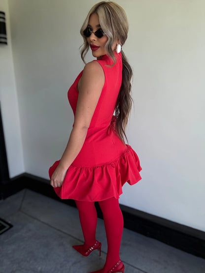 Oh What a Dream Mini Dress Red