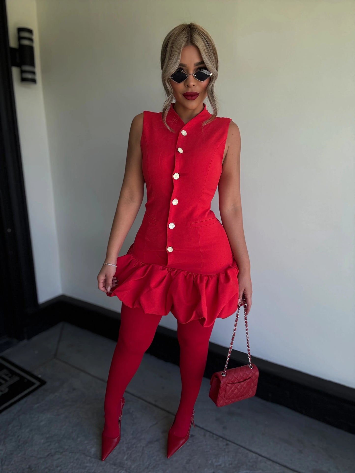 Oh What a Dream Mini Dress Red