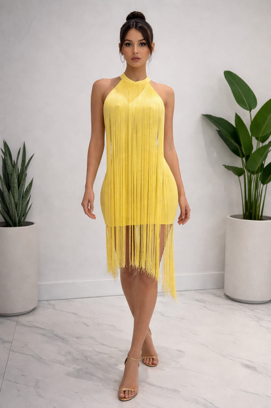 It Got That Swing Mini Dress Amarillo