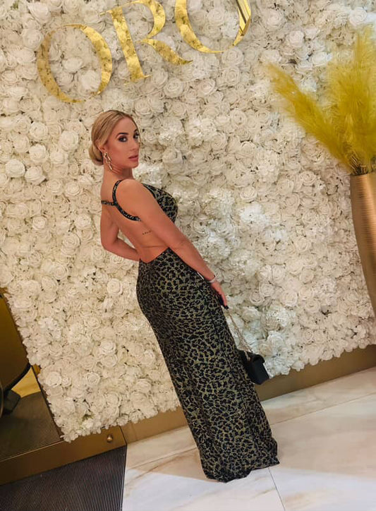 Count Me In Maxi Dress Black