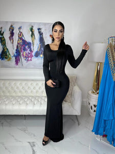 Queen Maxi Dress Black