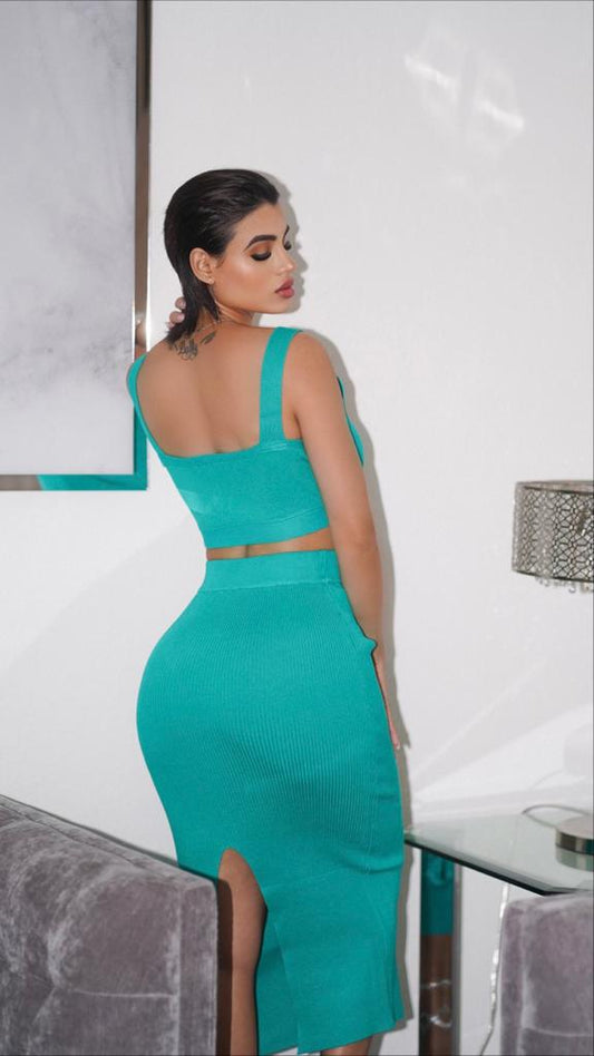 Still Got To Have Style Skirt Set Green